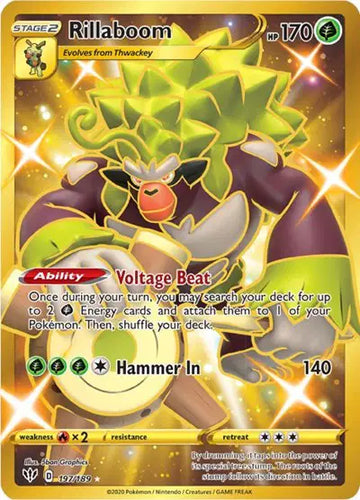 Sword & Shield Darkness Ablaze 197/189 Rillaboom (Secret)
