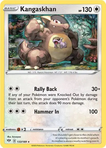 Sword & Shield Darkness Ablaze  133/189 Kangaskhan