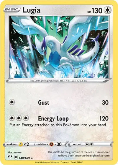 Sword & Shield Darkness Ablaze 140/189 Lugia
