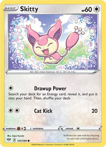 Sword & Shield Darkness Ablaze 141/189 Skitty