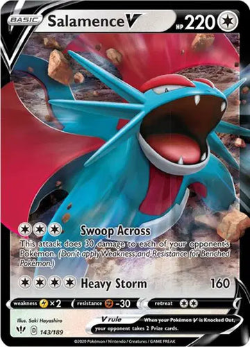 Sword & Shield Darkness Ablaze 143/189 Salamence V