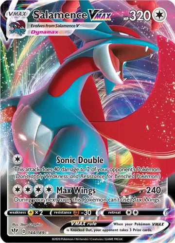 Sword & Shield Darkness Ablaze 144/189 Salamence VMAX