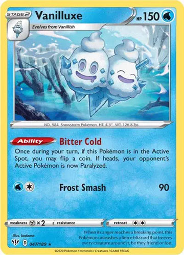 Sword & Shield Darkness Ablaze 047/189 Vanilluxe