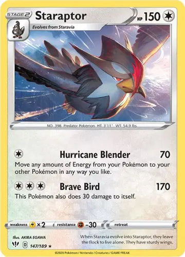 Sword & Shield Darkness Ablaze 147/189 Staraptor
