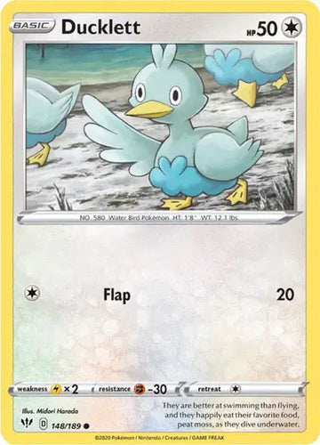 Sword & Shield Darkness Ablaze 148/189 Ducklett