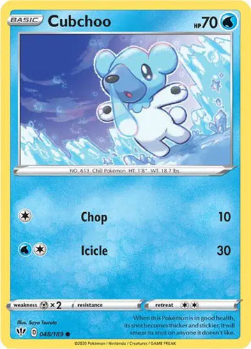 Sword & Shield Darkness Ablaze  048/189 Cubchoo