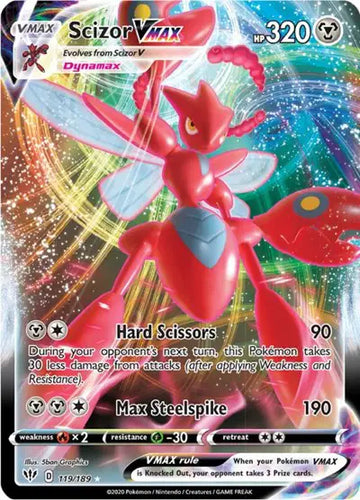 Sword & Shield Darkness Ablaze 119/189 Scizor VMAX