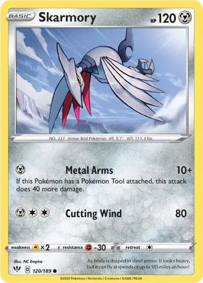 Sword & Shield Darkness Ablaze 120/189 Skarmory