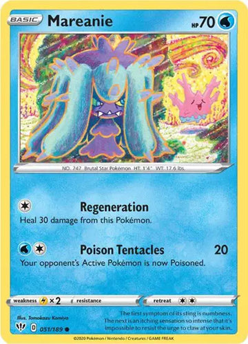 Sword & Shield Darkness Ablaze 051/189 Mareanie