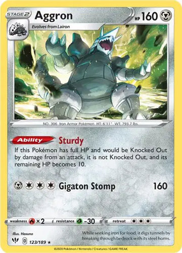 Sword & Shield Darkness Ablaze  123/189 Aggron