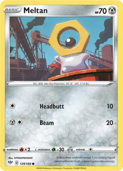 Sword & Shield Darkness Ablaze 129/189 Meltan