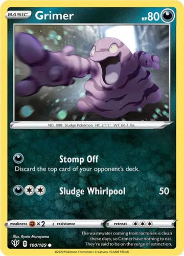 Sword & Shield Darkness Ablaze  100/189 Grimer