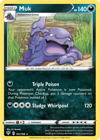 Sword & Shield Darkness Ablaze 101/189 Muk