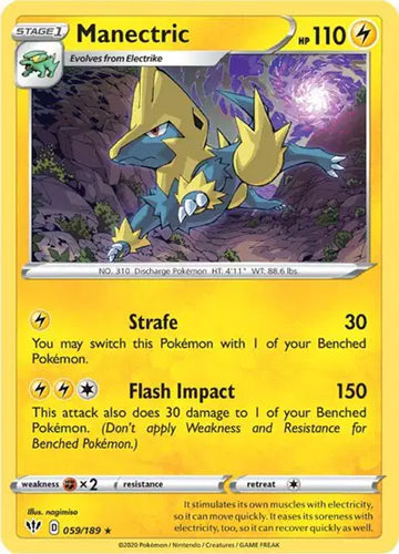 Sword & Shield Darkness Ablaze 059/189 Manectric