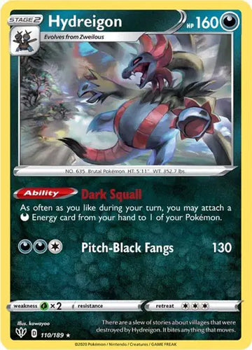 Sword & Shield Darkness Ablaze  110/189 Hydreigon