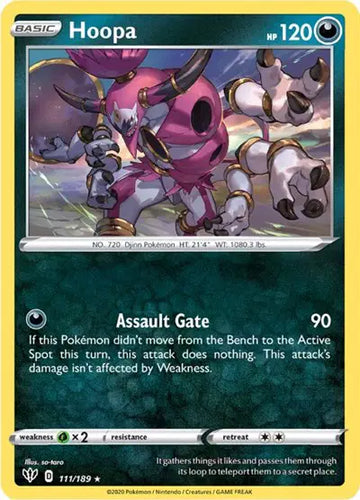 Sword & Shield Darkness Ablaze  111/189 Hoopa