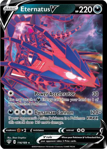 Sword & Shield Darkness Ablaze 116/189 Eternatus V