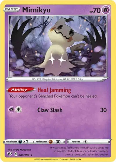 Sword & Shield Darkness Ablaze  081/189 Mimikyu