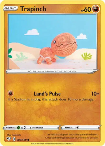 Sword & Shield Darkness Ablaze 089/189 Trapinch