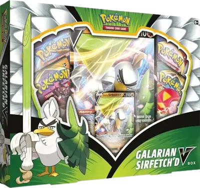 Sword & Shield Darkness Ablaze Galarian Sirfetch'd V Box