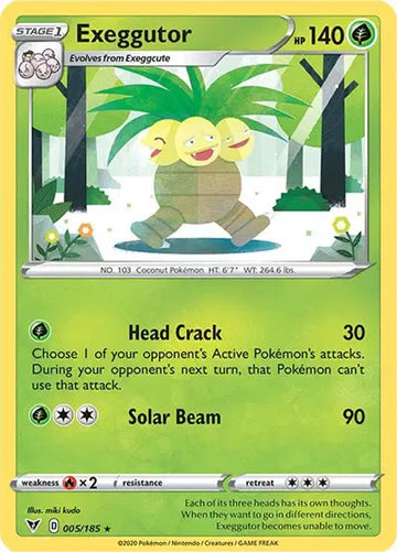 Sword & Shield Vivid Voltage 005/185 Exeggutor