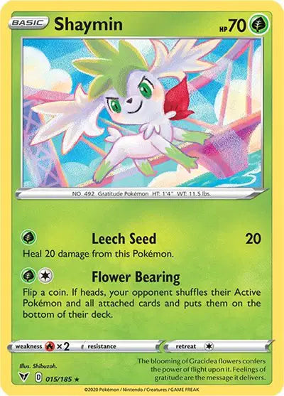 Sword & Shield Vivid Voltage 015/185 Shaymin