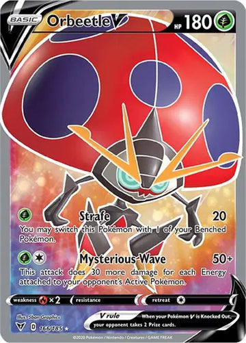 Sword & Shield Vivid Voltage 166/185 Orbeetle V (Full Art)