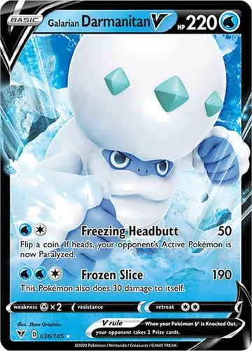 Sword & Shield Vivid Voltage 036/185 Galarian Darmanitan V