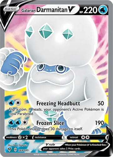 Sword & Shield Vivid Voltage 169/185 Galarian Darmanitan V (Full Art)