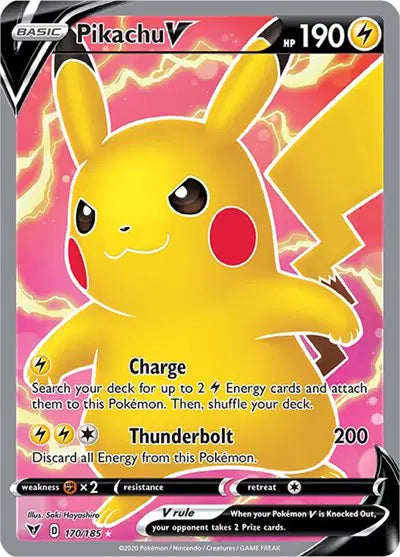 Sword & Shield Vivid Voltage 170/185 Pikachu V (Full Art)