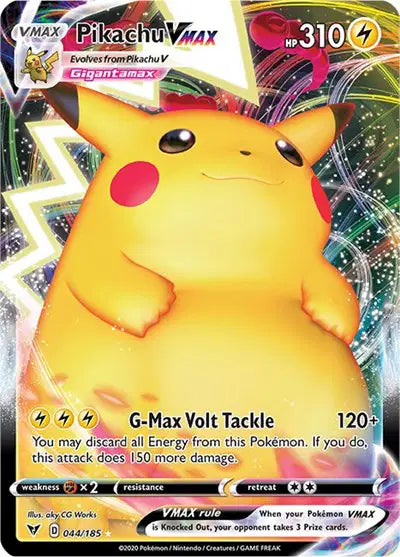 Sword & Shield Vivid Voltage 044/185 Pikachu VMAX
