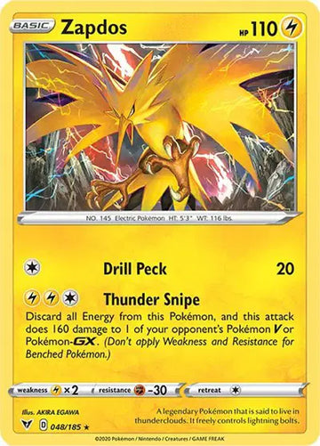 Sword & Shield Vivid Voltage 048/185 Zapdos