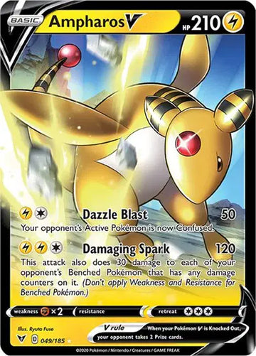 Sword & Shield Vivid Voltage 049/185 Ampharos V