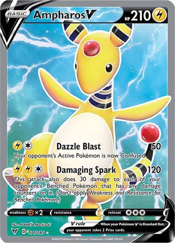 Sword & Shield Vivid Voltage 171/185 Ampharos V (Full Art)