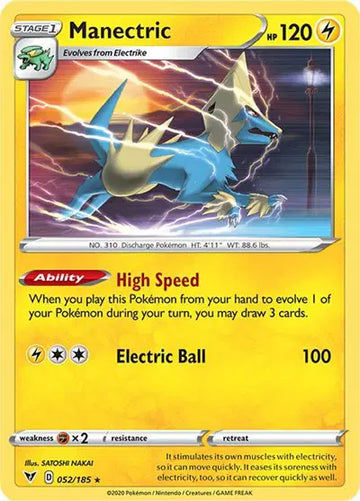 Sword & Shield Vivid Voltage 052/185 Manectric