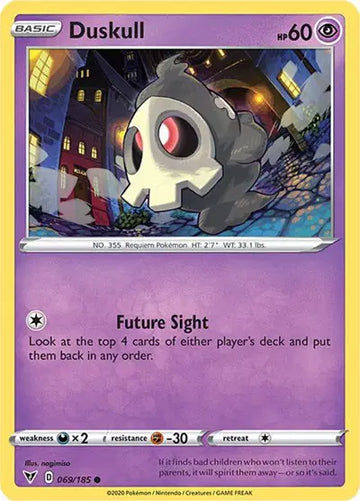 Sword & Shield Vivid Voltage 069/185 Duskull