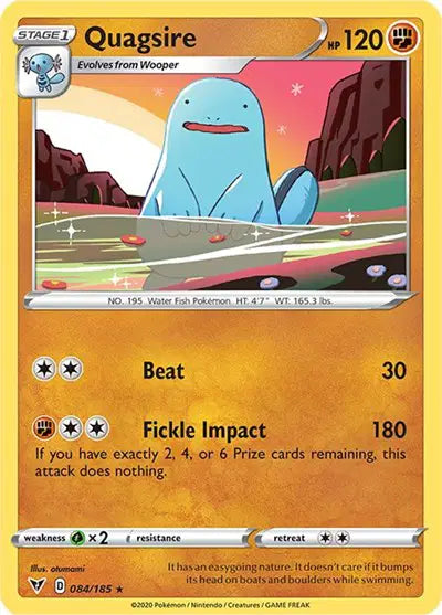 Sword & Shield Vivid Voltage 084/185 Quagsire