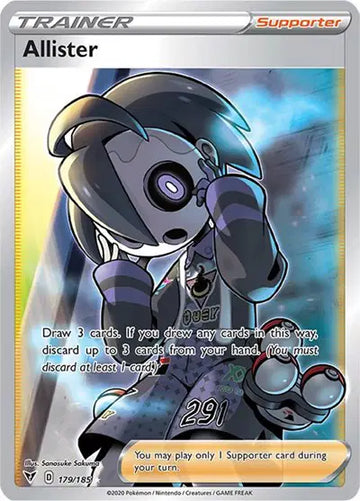 Sword & Shield Vivid Voltage 179/185 Allister (Full Art)