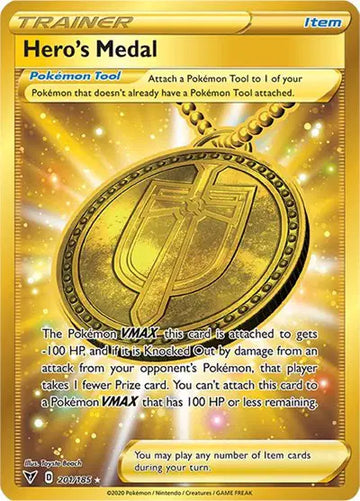 Sword & Shield Vivid Voltage 201/185 Hero's Medal (Secret)