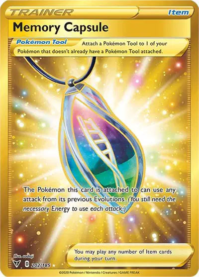 Sword & Shield Vivid Voltage 202/185 Memory Capsule (Secret)