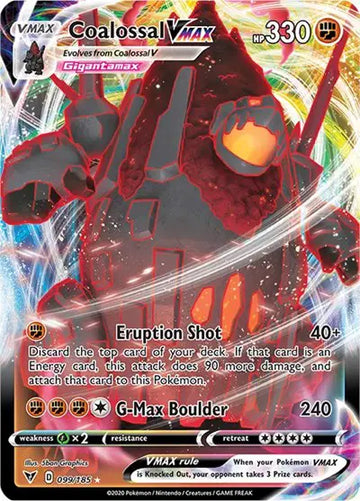 Sword & Shield Vivid Voltage 099/185 Coalossal VMAX