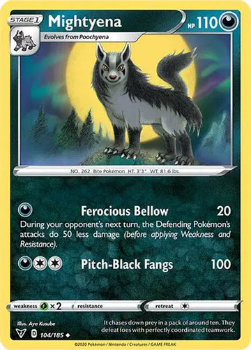 Sword & Shield Vivid Voltage 104/185 Mightyena