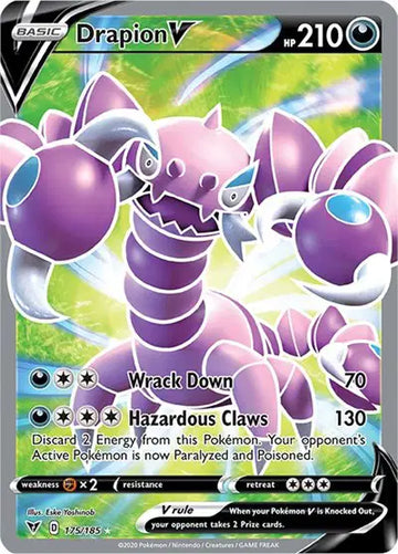 Sword & Shield Vivid Voltage 175/185 Drapion V (Full Art)