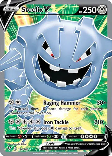 Sword & Shield Vivid Voltage 176/185 Steelix V (Full Art)