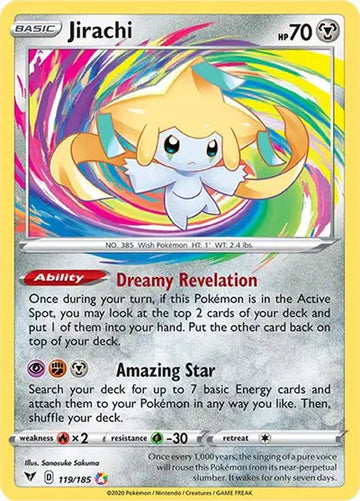 Sword & Shield Vivid Voltage 119/185 Jirachi
