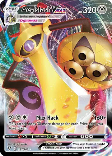Sword & Shield Vivid Voltage 127/185 Aegislash VMAX