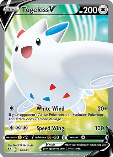 Sword & Shield Vivid Voltage 178/185 Togekiss V (Full Art)