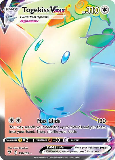 Sword & Shield Vivid Voltage 191/185 Togekiss VMAX (Secret)