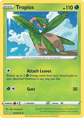 Sword & Shield Shining Fates 005/072 Tropius