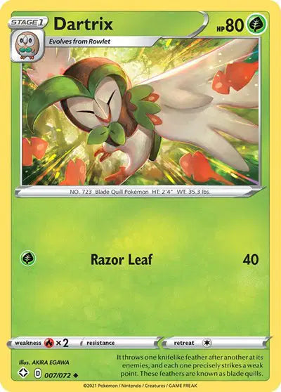 Sword & Shield Shining Fates 007/072 Dartrix